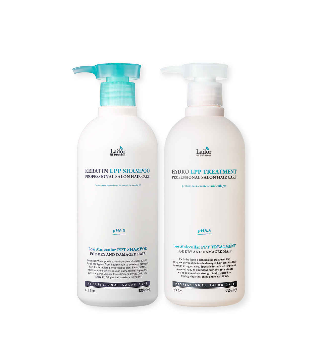 Keratin Shampoo + Treatment 530ml + 530ml set