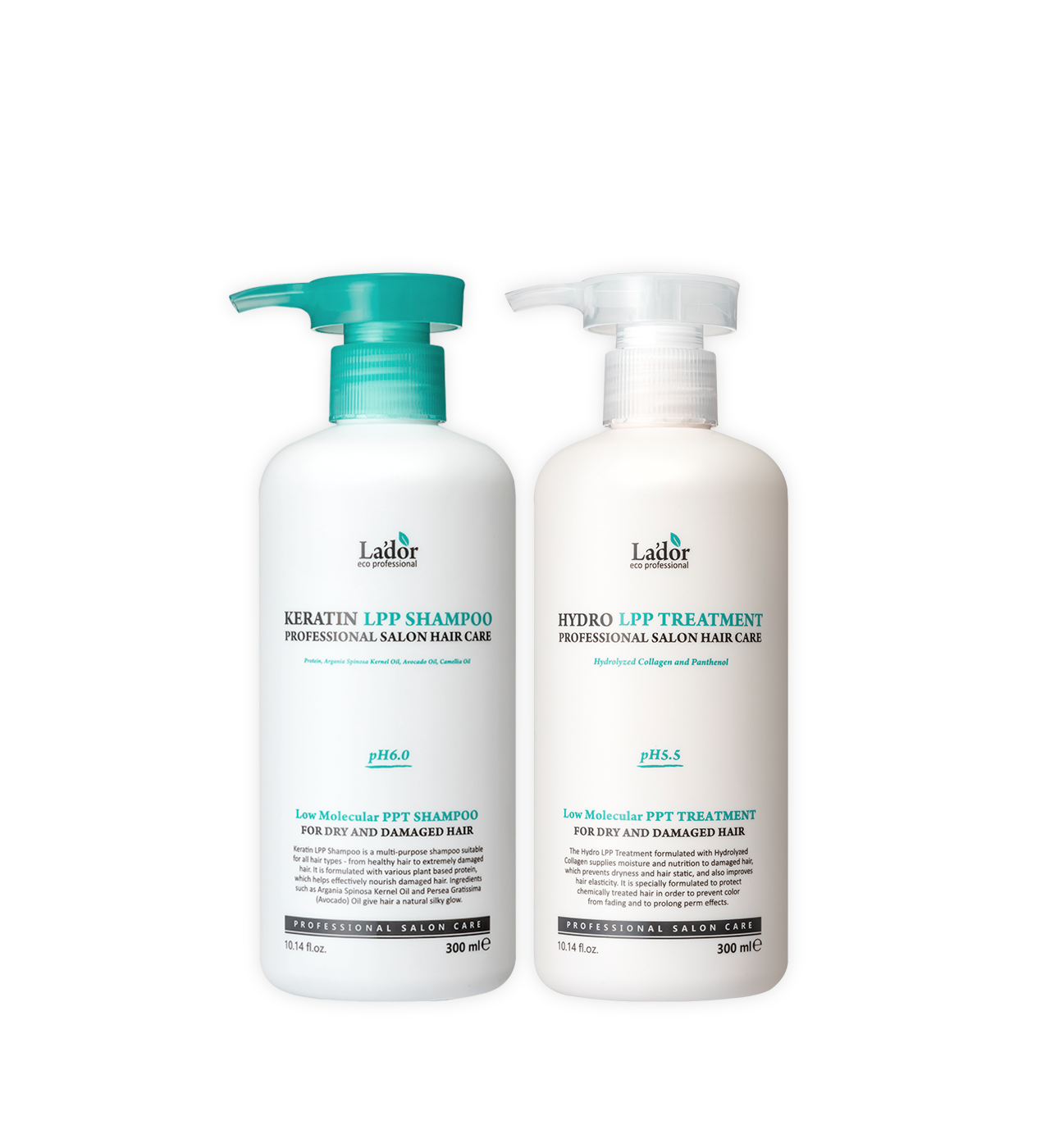 Keratin Shampoo + Treatment 300ml + 300ml set